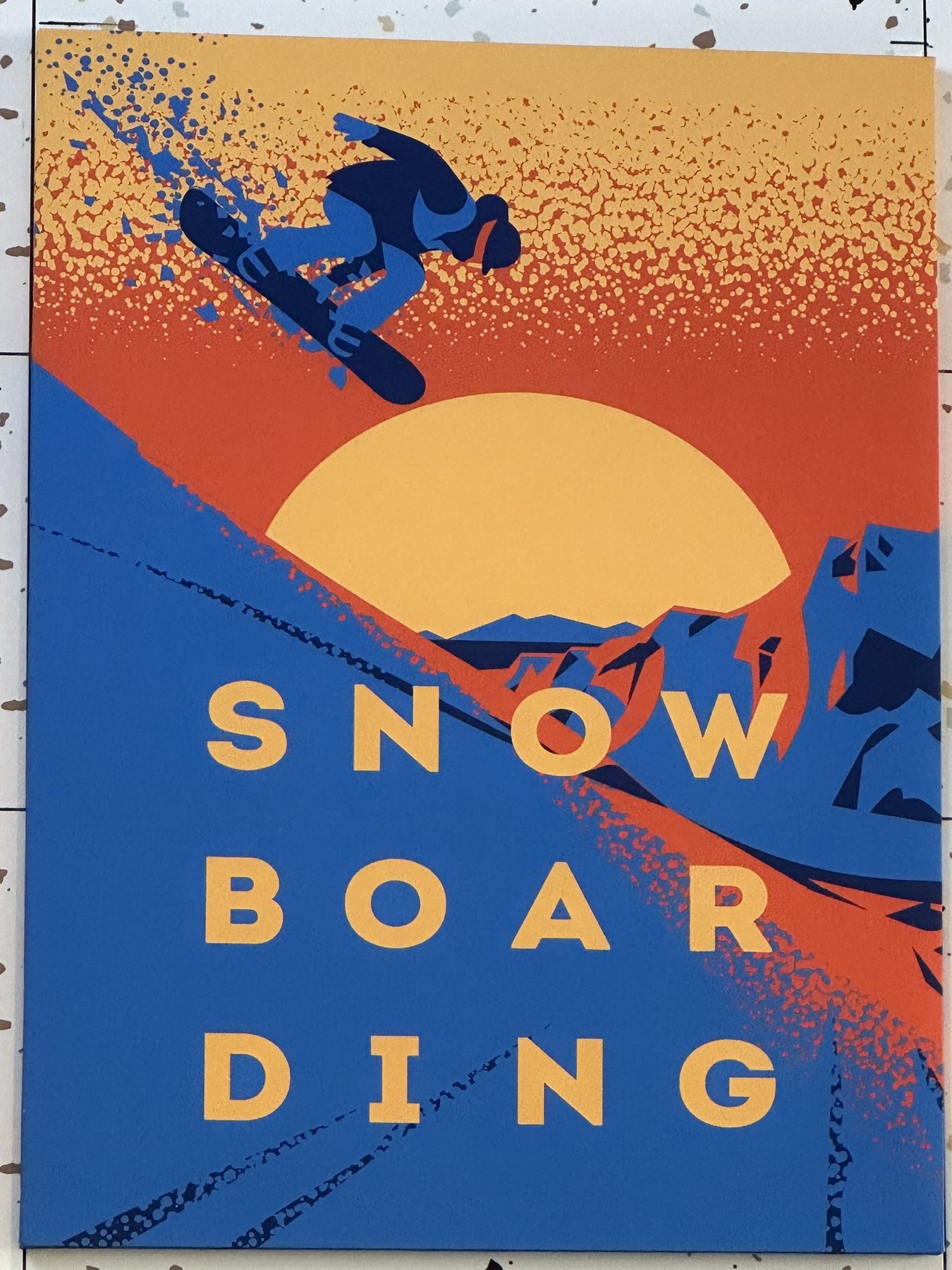 Snowboarding poster